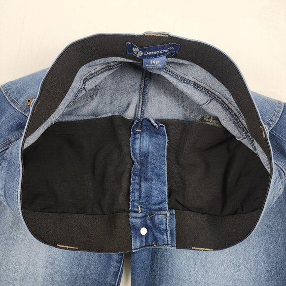 Democracy Jeans Womens Ab Solution 14P Blue Distressed Denim (33X26) - Picture 5 of 11